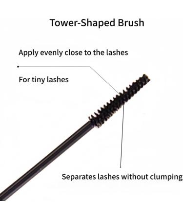 Black mascara with small brush for underfine eyelashes voluminous longwearing smudgeproof and waterresistant natural look - Buy Online on GoSupps.com