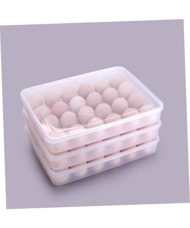 Zerodeko Covered Egg Holder 24 Egg Storage Container Fridge Containers Egg Rack for Refrigerator Egg Holder Tray Food re-usable - Buy Online on GoSupps.com