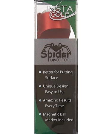 Insta Golf Spider Divot Tool Red - Repair Your Ball Marks with Ease - Buy Online on GoSupps.com
