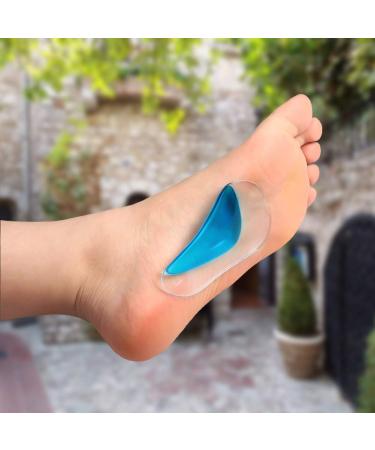 Metagio 4 Pairs Gel Arch Support Insoles - Silicone Flat Feet & Plantar Fasciitis Orthotic Inserts for Women Men Kids - One Size Fits All - Buy Online on GoSupps.com