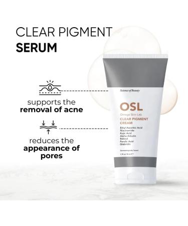 OSL Omega Skin Lab Clear Pigment Cream Premium Spot Cream with Retinol Acid Niacinamide Ethyl Ascorbic Acid - Effective Blemish Cream 50 ML - Buy Online on GoSupps.com