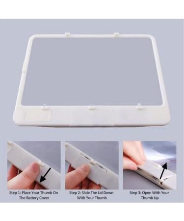Tovmekdjn 1 PCS Candy AS-SEEN-ON-TV Full Page Book Magnifier Reading Magnifying Glass and Light to See Pages 3X Bigger Optical Grade Anti- White - Buy Online on GoSupps.com