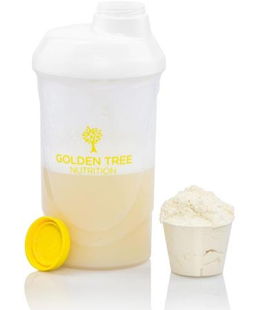 GOLDEN TREE 600ml Wave Protein Shaker - BPA and DEHP Free - 100% Leakproof - Buy Online on GoSupps.com