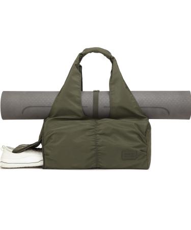 Fashion Women Yoga Gym Bag with Independent Shoe Compartment and Yoga Mat Holder Burnt Olive Medium