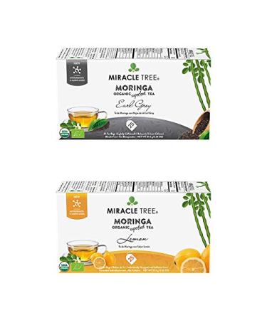 Miracle Tree Moringa Organic Superfood Tea Earl Grey 25 Tea Bags 1.32 oz (37.5 g)