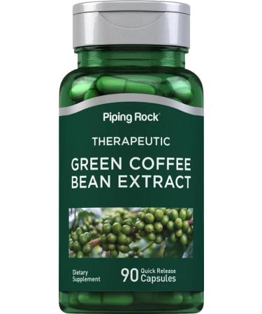 Piping Rock Green Coffee Bean Extract 400 mg | 90 Capsules | Dietary Supplement | Non-GMO Gluten Free