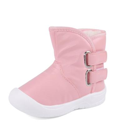 LACOFIA Toddler Boys Girls Anti-Slip Rubber Sole Waterproof Winter Warm Snow Boots 5 UK Child C Pink - Buy Online on GoSupps.com