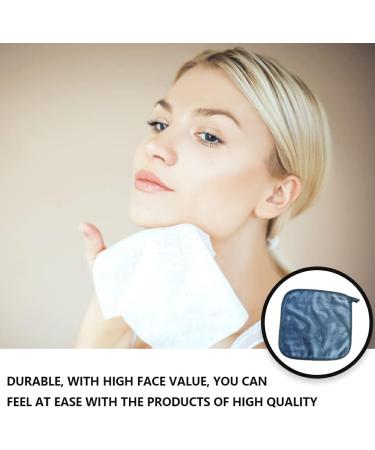 AUklOPVZZ 10 Pieces Polyester Woman Face Cleaning Cloth Replacement Solid Color Ladies Makeup Cosmetic Remover Pad Accessories Grey - Buy Online on GoSupps.com