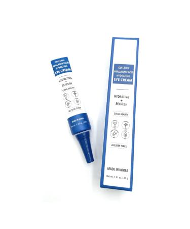 Eye Cream - Glycerin Hyaluronic Acid Hydrating Eye Cream 1.41 Ounce (Pack of 1)