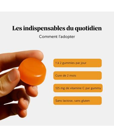 Gummies Vitamine C 250 mg Daily Essentials Contribue au M tabolisme Energ tique Normal Fonctionnement Normal du Syst me Immunitaire 60 unit s (2 mois) Vegan Sans Sucre Bears with Benefits NEW FORMAT - Buy Online on GoSupps.com