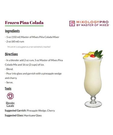 Master of Mixes Pina Colada Drink Mix - Ready to Use, 1L Bottle (Pack of 3) | Delicious Tropical Cocktail - Buy Online on GoSupps.com