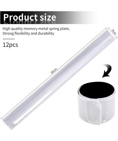 Buy O-Kinee Reflector Strap & Safety Tape for Joggers & Cyclists - 12PC White Reflective Straps Snap-Flaw & Arm Tapes for Enhanced Visibility - Buy Online on GoSupps.com