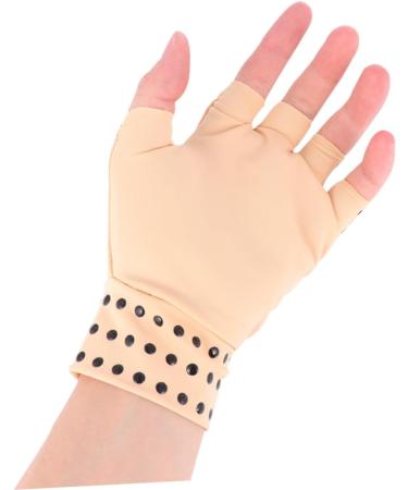 FRCOLOR Magnetic Therapy Gloves - 2 Pairs Half Finger Typing Gloves for Carpal Tunnel Relief & Work Comfort - Buy Online on GoSupps.com