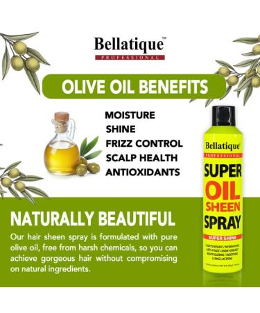 Super Oil Sheen Spray (14.88 oz) - Super Shine. Lightweight Hydrating Anti-Frizz Non-Greasy Revitalizing Soothes Long Lasting Deep Conditioning Strengthening Quick & Easy. 14.88 Fl Oz (Pack of 1) - Buy Online on GoSupps.com