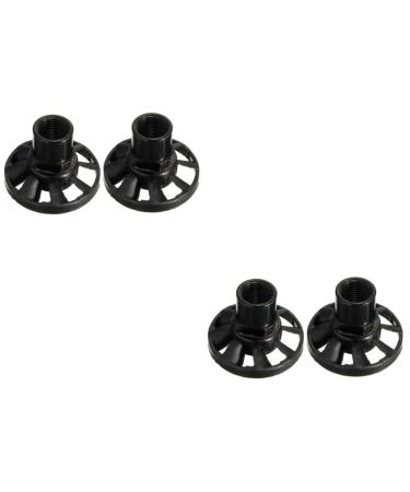TOVINANNA 4 Pcs Electric Grinding Chuck Grinder Fan Electric Dust Blower Hand Blower Nut Grinder Black Plastic 3x3cmx2pcs Blackx2pcs