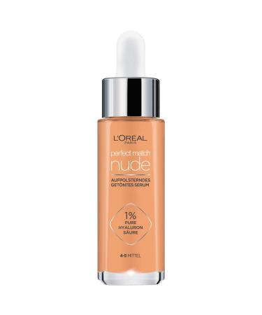 L'Or al Paris tinted serum nourishing liquid foundation with hyaluronic acid Perfect Match Tinted Serum No. 4-5 medium 1 x 30 ml 30 ml (1 Pack) 4-5 medium - Buy Online on GoSupps.com
