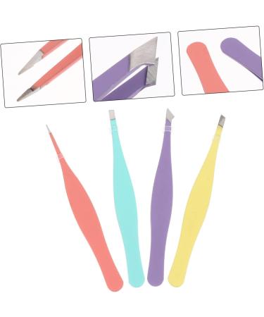 FRCOLOR 8-Piece Eyebrow Tweezer Set - Stainless Steel Makeup & Eyelash Tweezers for Extensions & Crafts - Perfect Hair Removal Kit - Buy Online on GoSupps.com