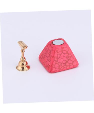 Beavorty Nail practice nail bracket fake nail holder nail art tip holder nail art display stand magnetic nail tip stand nail display stand nail art tool false nails nail polish glue 10x7cm Pink - Buy Online on GoSupps.com