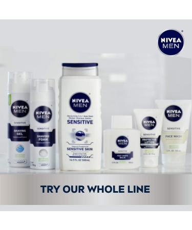 NIVEA MEN Sensitive Body Wash - Gentle Formula for Sensitive Skin - 16.9 fl. oz - Buy Online on GoSupps.com