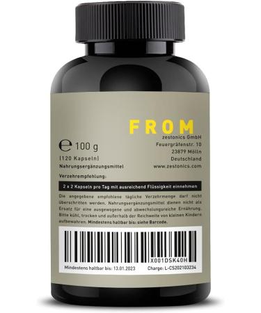 ZestActive L-Arginine Base Maca & L-Citrulline Capsules | Zestonics - Best Maca + Arginine Comparison Winner 2021 at Arginin.de - Buy Online on GoSupps.com