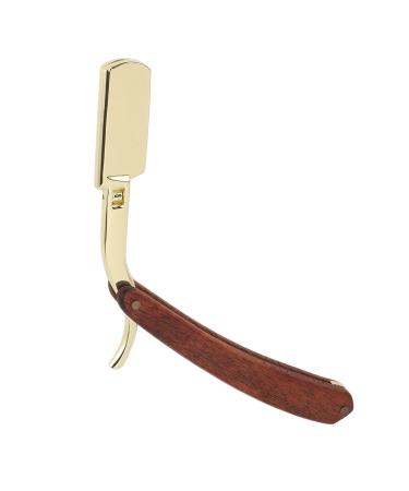 Ergonomic Vintage Beard Razor Stand for Men | Solid Wood & Stainless Steel Holder | Perfect Barber Shop Accessory - Buy Online on GoSupps.com
