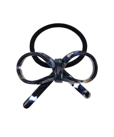 Araban Scrunchie Black Blue Brown Bow