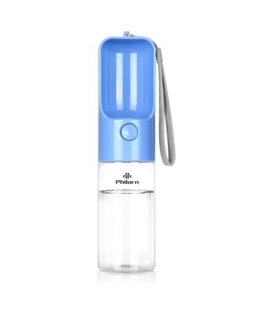 Philorn dog drinking bottle for on the go 450ml BPA -free 100% leak -proof portable travel pet water bottle dog cat drinking bottle dogs cats bottle - buttons (blue) - Buy Online on GoSupps.com