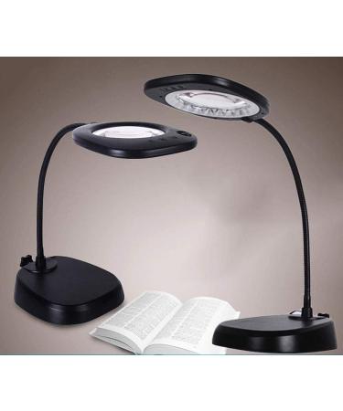 23LED 10X Magnifying Glass Lamp: Daylight Bright Lighted Lens Utility Magnifier Light Height Adjustable Gooseneck for Desk Magnifier - Buy Online on GoSupps.com