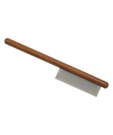 Cyrank Cat Combs for Domestic Cats Stainless Steel Pet Comb Rabbit Brush with Wooden Handle for Cats Dogs and Rabbits