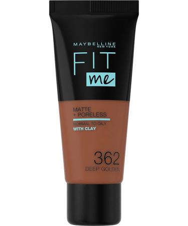 Maybelline Fit Me Matte & Poreless Foundation 362 Deep Golden 30ml 362 Deep Golden 30 ml (Pack of 1)