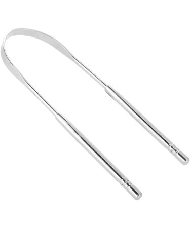 Buy Donfafecuer 304 Stainless Steel Tongue Scraper - Portable Oral Care Tool for Optimal Hygiene (Silver) - International Shipping Available - Buy Online on GoSupps.com