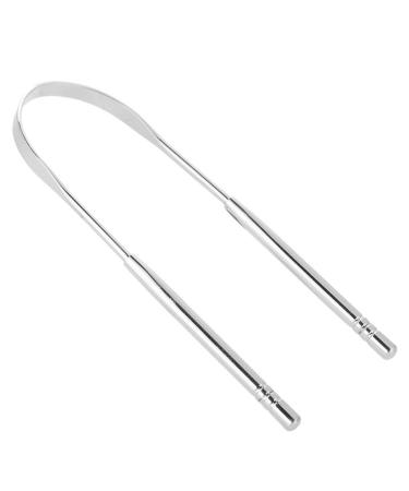 NATUDOCO Multi Scraper Tongue Cleaner | Professional Bad Breath Tool | Comfortable Domestic Care (Silver) - Buy Online on GoSupps.com