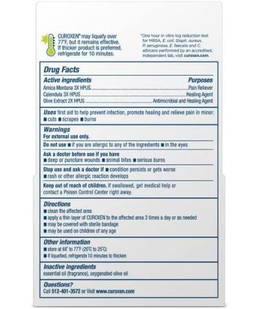 Organicare Curoxen First Aid Ointment - Pain Relief 0.5 oz | Fast Healing & Natural Ingredients - Buy Online on GoSupps.com