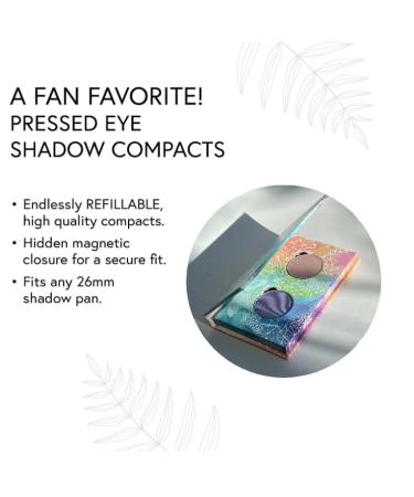 Honeybee Gardens Stylish Refillable Compact for Eye Shadow with Magnetic Closure Original Artwork, 4.5 x 2.5 x 0.5 - Buy Online on GoSupps.com