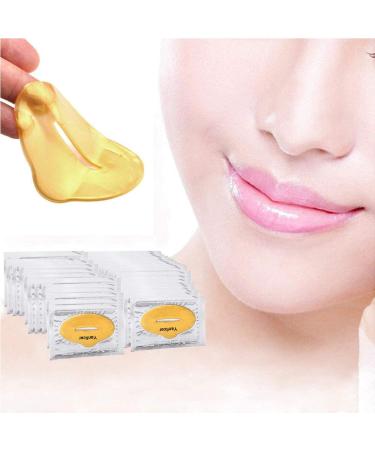 20 Hyaluron Gold Lip Masks | Moisturizing Collagen Lip Pads to Reduce Wrinkles & Improve Lip Lines - International Shipping Available - Buy Online on GoSupps.com