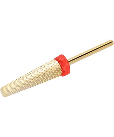 Nail Grinding Head Ultra Long Golden Cone Quick Grinding Multi-function Manicure Drill for Salon (132#-F) - Buy Online on GoSupps.com