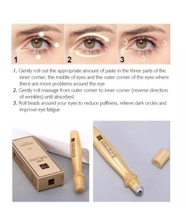 24K Gold Anti-Wrinkle Under Eye Cream - Reduces Dark Circles & Puffiness Hyaluronic Acid 15 ML - Anti-Aging Daily Treatment - Buy Online on GoSupps.com