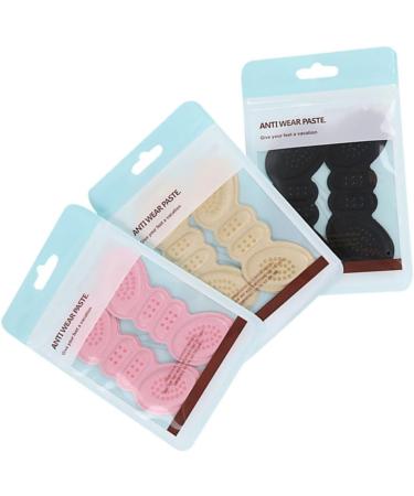 Gatuida 6 Pairs Heel Cushion Pads - Pink & Black High Heel Protectors Shoe Grips & Half Size Foot Stickers for Comfort & Support - Buy Online on GoSupps.com