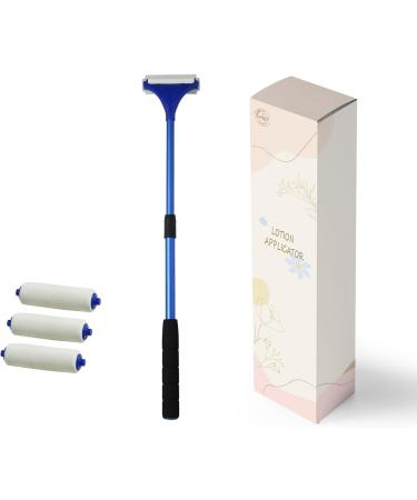 EASACE Mini Lotion Applicator Lotion Brush Cosmetics Applicator Body Care skin Care tool with 3 replacement heads Easy to Carry (blue) - Buy Online on GoSupps.com
