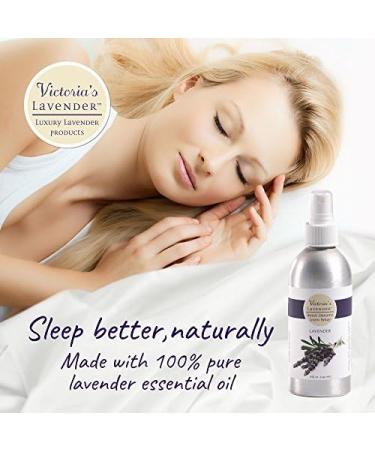 Victoria's Lavender Aromatherapy Pillow and Linen Spray - Soothing Lavender Essential Oil Mist Bed Spray for Ultimate Aromatherapy Experience Lavender Linen Spray for Pillow - (8 oz Plus 2 oz) Lavender Linen Spray 8 Ounce and 2 Ounce - Buy Online on GoSupps.com