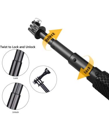 Vicdozia 19'' Extension Selfie Stick - Waterproof Handheld Monopod for GoPro, AKASO, SJCAM, DJI OSMO & More Sports Cameras - Buy Online on GoSupps.com