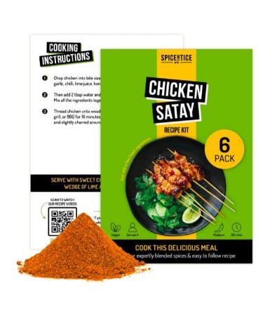 Spicentice Satay Seasoning (Pack of 6)