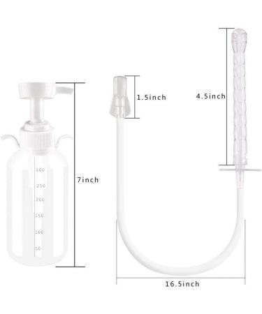 Vaginal Douche Cleansing System - Reusable Enema Kit with 3 Nozzles | 100% Safe & Non-Toxic (300 ML) for Women - Portable Female Syringe Cleaner - Buy Online on GoSupps.com