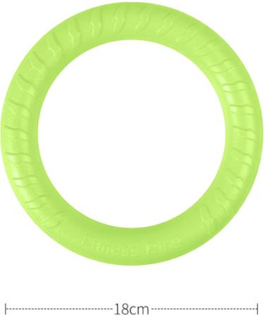 Qeeroyo Dog Fitness Ring - Interactive Training Toy for Small Medium & Large Dogs | Durable Dog Bite Ring & Flight Disc Toy - Green - Buy Online on GoSupps.com