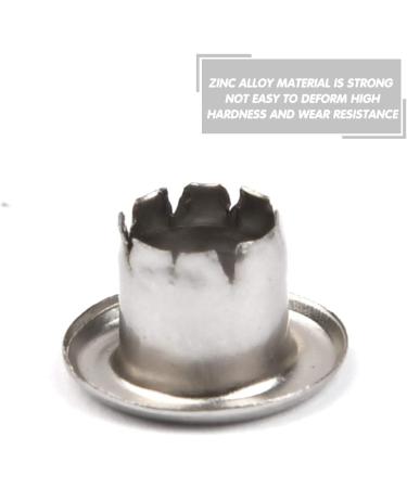 QLOUNI 500 Pack 3/16 Silvery Metal Grommets Eyelets 5mm Hole - Self Backing for Bead Cores, Clothes, Leather, Canvas - Buy Online on GoSupps.com