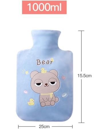Pevsco 1000ml Hot Water Bottle | Long-Term Heat Portable Velvet Design Cute Hand Warmer | International Shipping Available - Buy Online on GoSupps.com