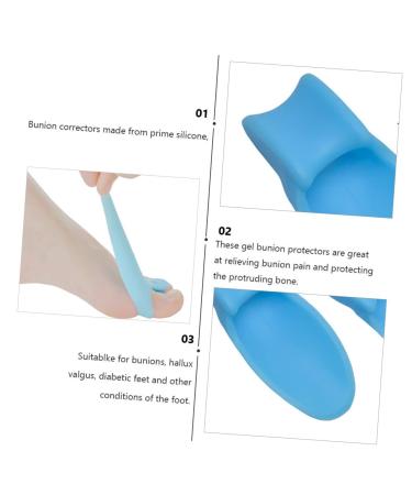 Healifty 8 Pairs Silicone Thumb Valgus Care Toe Spreaders - Orthotic Toe Covers for Bunion Correctors and Protector for Men - Students Prime Supplies - Buy Online on GoSupps.com