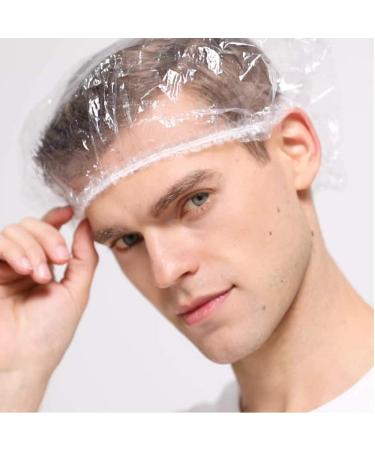 Disposable Shower Cap XL - 100 Pack | Waterproof, Thick & Elastic Bath Caps for Women & Men - Perfect for Travel, Spa, Hotel & Home Use - Clear - Buy Online on GoSupps.com