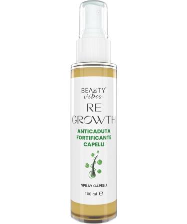 Re-Growth Spray Fortifiant Cheveux Homme et Femme 100ml | S rum Anti-Chute Naturel | Activateur de Repousse Rapide | Traitement Stimulant pour Follicules