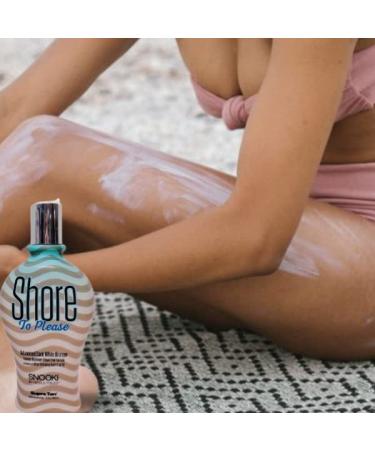 Snooki SHORE TO PLEASE Tanning Bed Lotion - Indoor/Outdoor Tan White DHA Bronzer & Odor Eliminators | 12 oz - Buy Online on GoSupps.com